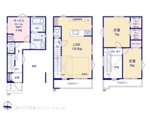【埼玉県/さいたま市中央区本町東】さいたま市中央区本町東3丁目 新築一戸建て 間取り図