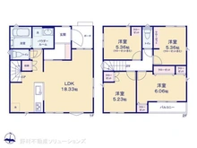 【埼玉県/戸田市上戸田】戸田市上戸田1丁目 新築一戸建て 間取り図