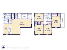 【埼玉県/さいたま市南区松本】さいたま市南区松本2丁目 新築一戸建て 間取り図