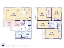 【埼玉県/さいたま市中央区鈴谷】さいたま市中央区鈴谷4丁目 新築一戸建て 間取り図