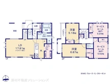 【埼玉県/戸田市大字新曽】戸田市大字新曽 新築一戸建て 間取り図