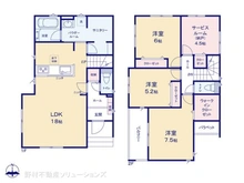 【埼玉県/さいたま市桜区大字白鍬】さいたま市桜区大字白鍬 中古一戸建て 間取り図