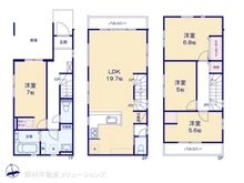 【埼玉県/さいたま市南区鹿手袋】さいたま市南区鹿手袋4丁目 新築一戸建て 間取り図