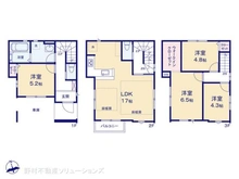 【埼玉県/さいたま市南区鹿手袋】さいたま市南区鹿手袋6丁目 新築一戸建て 間取り図