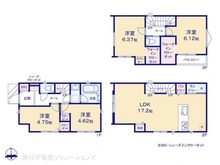 【神奈川県/横浜市鶴見区汐入町】横浜市鶴見区汐入町3丁目 新築一戸建て 間取り図