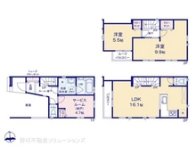 【神奈川県/川崎市川崎区大島】川崎市川崎区大島4丁目 新築一戸建て 間取り図