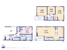 【神奈川県/川崎市川崎区大島】川崎市川崎区大島4丁目 新築一戸建て 間取り図