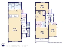 【神奈川県/川崎市川崎区小田】川崎市川崎区小田6丁目 新築一戸建て 間取り図