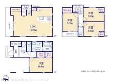 【神奈川県/横浜市鶴見区潮田町】横浜市鶴見区潮田町1丁目 新築一戸建て 間取り図