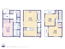 【神奈川県/川崎市川崎区大島】川崎市川崎区大島3丁目 新築一戸建て 間取り図