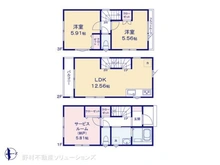 【神奈川県/川崎市川崎区伊勢町】川崎市川崎区伊勢町 新築一戸建て 間取り図