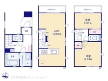 【神奈川県/川崎市幸区中幸町】川崎市幸区中幸町1丁目 新築一戸建て 間取り図
