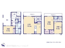 【神奈川県/横浜市鶴見区寛政町】横浜市鶴見区寛政町 新築一戸建て 間取り図