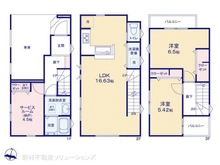 【神奈川県/川崎市川崎区小田】川崎市川崎区小田3丁目 新築一戸建て 間取り図