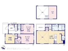 【神奈川県/横浜市鶴見区上末吉】横浜市鶴見区上末吉1丁目 新築一戸建て 間取り図