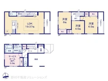 【神奈川県/横浜市鶴見区尻手】横浜市鶴見区尻手2丁目 新築一戸建て 間取り図