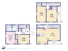 【神奈川県/川崎市川崎区田町】川崎市川崎区田町2丁目 新築一戸建て 間取り図
