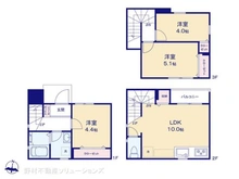 【神奈川県/横浜市鶴見区佃野町】横浜市鶴見区佃野町 新築一戸建て 間取り図