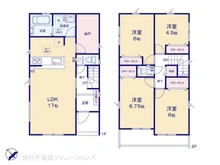 【神奈川県/横浜市鶴見区東寺尾】横浜市鶴見区東寺尾5丁目 新築一戸建て 間取り図