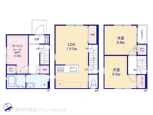 【神奈川県/川崎市川崎区桜本】川崎市川崎区桜本1丁目 新築一戸建て 間取り図