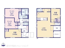 【神奈川県/川崎市川崎区観音】川崎市川崎区観音2丁目 新築一戸建て 間取り図