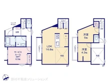 【神奈川県/横浜市鶴見区東寺尾東台】横浜市鶴見区東寺尾東台 新築一戸建て 間取り図