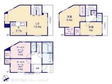 【神奈川県/川崎市川崎区観音】川崎市川崎区観音2丁目 新築一戸建て 間取り図