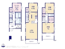 【神奈川県/川崎市川崎区観音】川崎市川崎区観音2丁目 新築一戸建て 間取り図