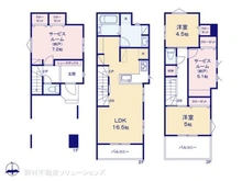 【神奈川県/川崎市川崎区観音】川崎市川崎区観音2丁目 新築一戸建て 間取り図