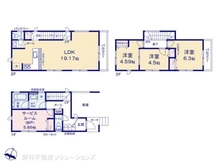 【神奈川県/横浜市鶴見区北寺尾】横浜市鶴見区北寺尾7丁目 新築一戸建て 間取り図