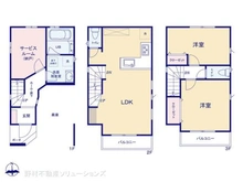 【神奈川県/川崎市幸区南加瀬】川崎市幸区南加瀬2丁目 新築一戸建て 間取り図