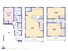 【神奈川県/川崎市幸区南加瀬】川崎市幸区南加瀬2丁目 新築一戸建て 間取り図