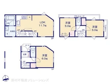 【神奈川県/川崎市川崎区小田】川崎市川崎区小田1丁目 新築一戸建て 間取り図