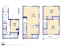 【神奈川県/横浜市鶴見区矢向】横浜市鶴見区矢向5丁目 新築一戸建て 間取り図