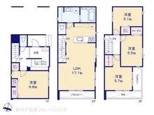 【神奈川県/川崎市川崎区京町】川崎市川崎区京町3丁目 新築一戸建て 間取り図
