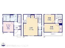 【神奈川県/川崎市川崎区昭和】川崎市川崎区昭和1丁目 新築一戸建て 間取り図