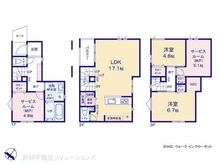 【神奈川県/横浜市鶴見区岸谷】横浜市鶴見区岸谷3丁目 新築一戸建て 間取り図