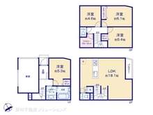【神奈川県/川崎市幸区塚越】川崎市幸区塚越2丁目 新築一戸建て 間取り図