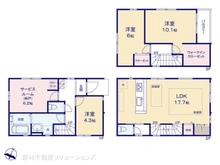 【神奈川県/川崎市川崎区京町】川崎市川崎区京町1丁目 新築一戸建て 間取り図