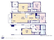 【神奈川県/横浜市鶴見区江ケ崎町】横浜市鶴見区江ケ崎町 新築一戸建て 間取り図