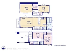 【神奈川県/横浜市鶴見区江ケ崎町】横浜市鶴見区江ケ崎町 新築一戸建て 間取り図