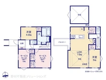 【神奈川県/横浜市鶴見区江ケ崎町】横浜市鶴見区江ケ崎町 新築一戸建て 間取り図