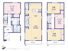 【神奈川県/川崎市川崎区池上新町】川崎市川崎区池上新町1丁目 新築一戸建て 間取り図