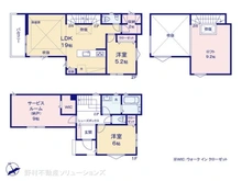 【東京都/大田区大森北】大田区大森北4丁目 新築一戸建て 間取り図