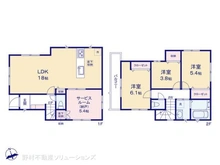 【東京都/中野区野方】中野区野方2丁目 新築一戸建て 間取り図