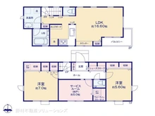 【東京都/中野区沼袋】中野区沼袋2丁目 新築一戸建て 間取り図