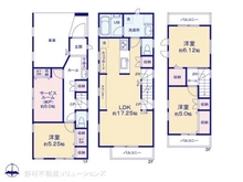 【東京都/中野区沼袋】中野区沼袋2丁目 新築一戸建て 間取り図