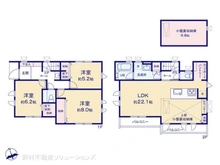【東京都/杉並区高円寺北】杉並区高円寺北4丁目 新築一戸建て 間取り図