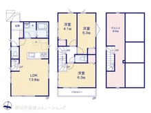 【東京都/練馬区西大泉】練馬区西大泉4丁目 新築一戸建て 間取り図