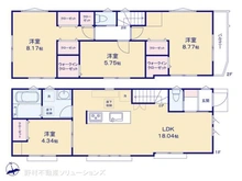 【東京都/練馬区東大泉】練馬区東大泉7丁目 新築一戸建て 間取り図